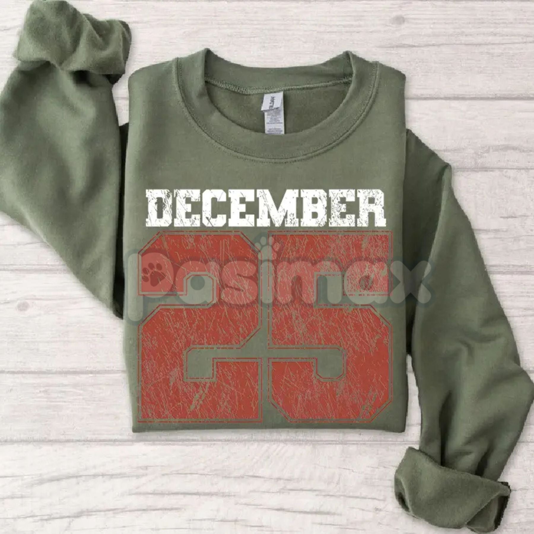 Retro December 25th Christmas Sweatshirt – Vintage Holiday Clothing Crewneck for Women - P's One-Stop Shop 