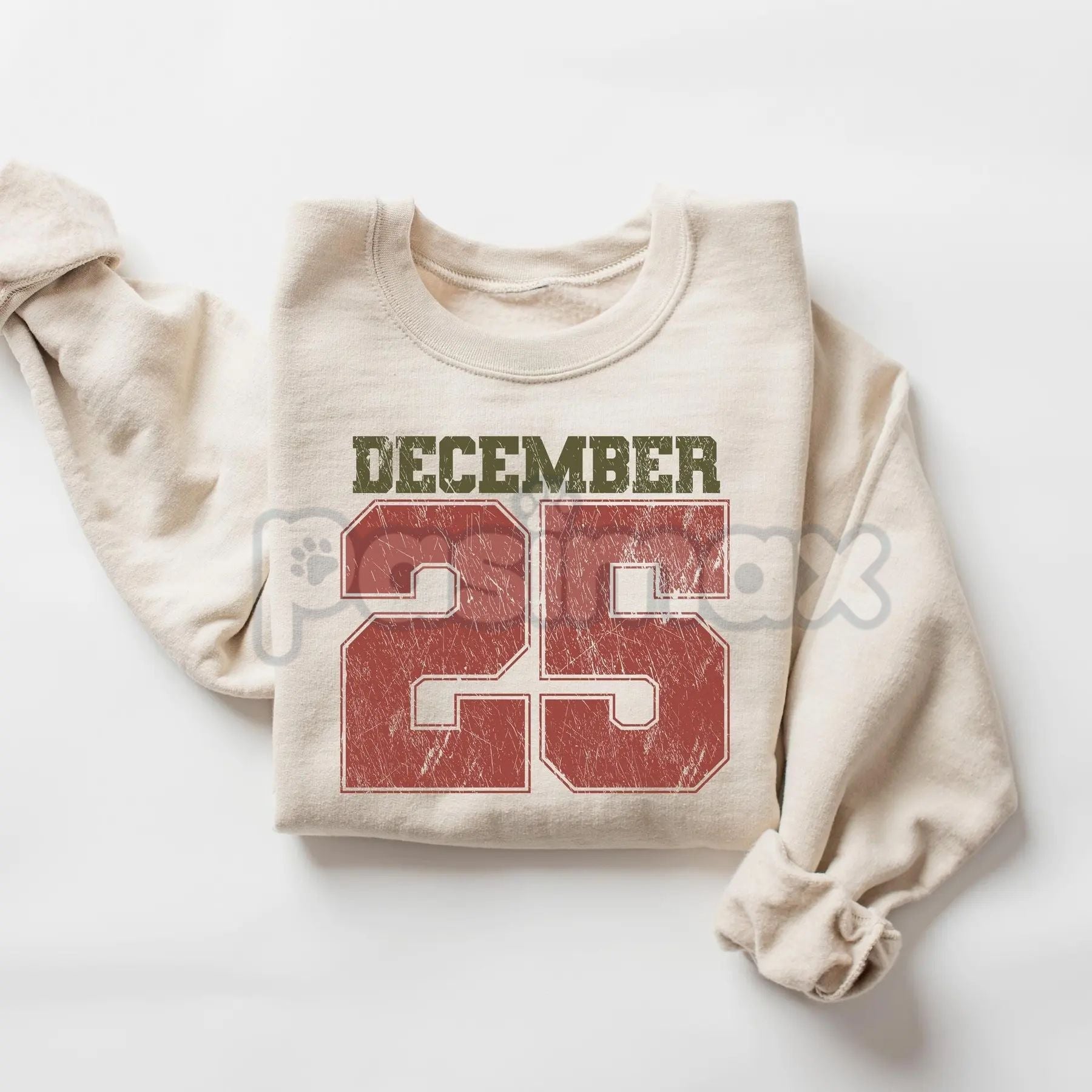 Retro December 25th Christmas Sweatshirt – Vintage Holiday Clothing Crewneck for Women - P's One-Stop Shop 