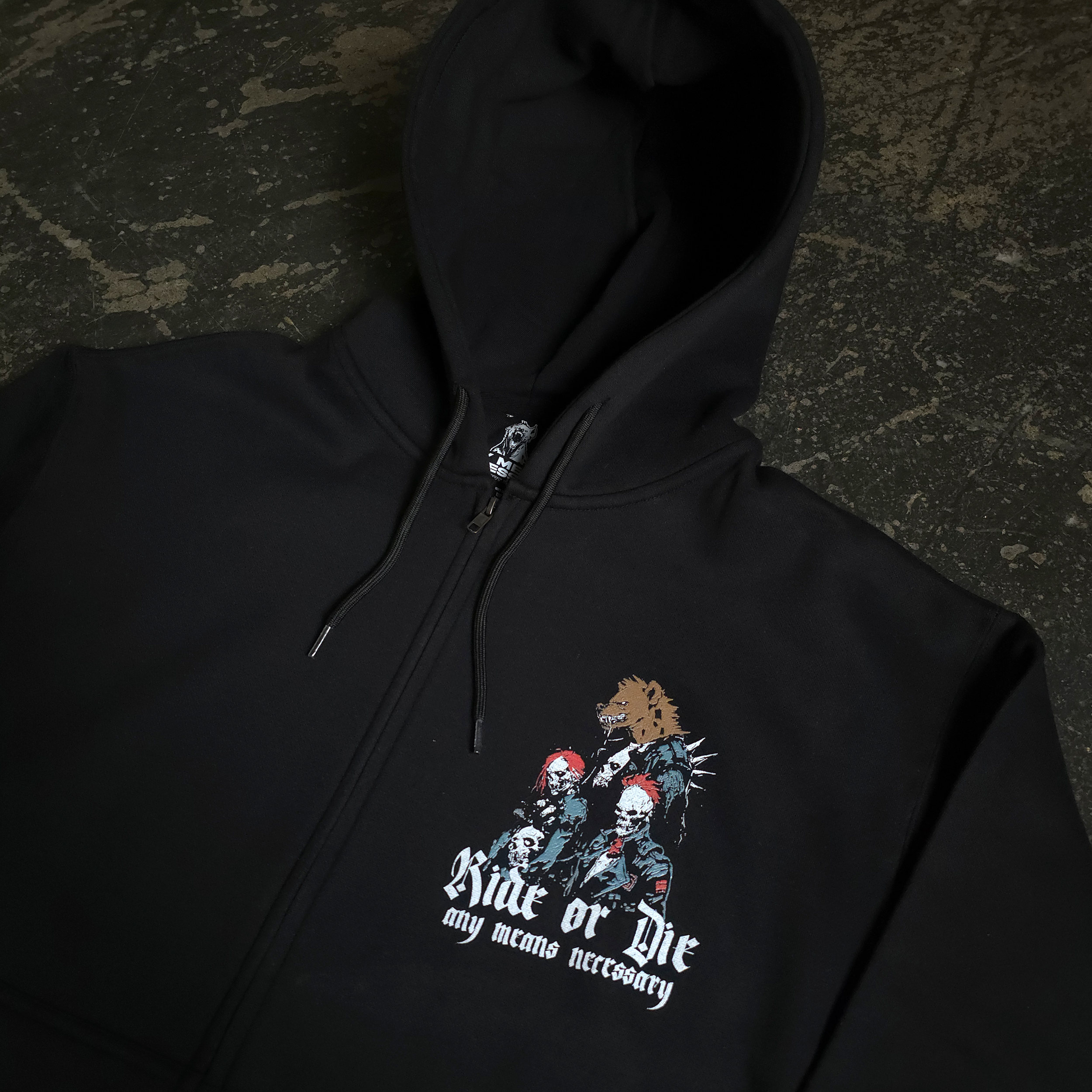 Ride or Die Zip Up Hoodie - P's One-Stop Shop 