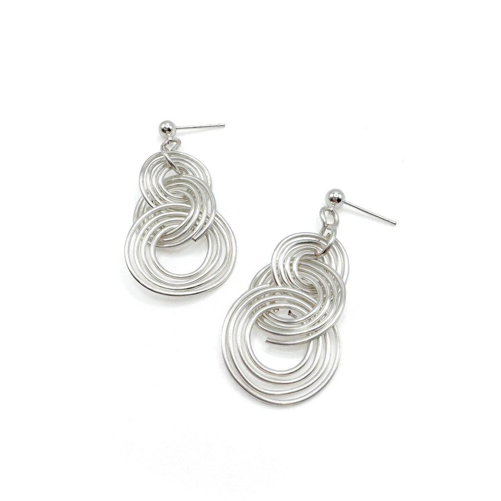 Ripple silver earrings - P's One-Stop Shop 