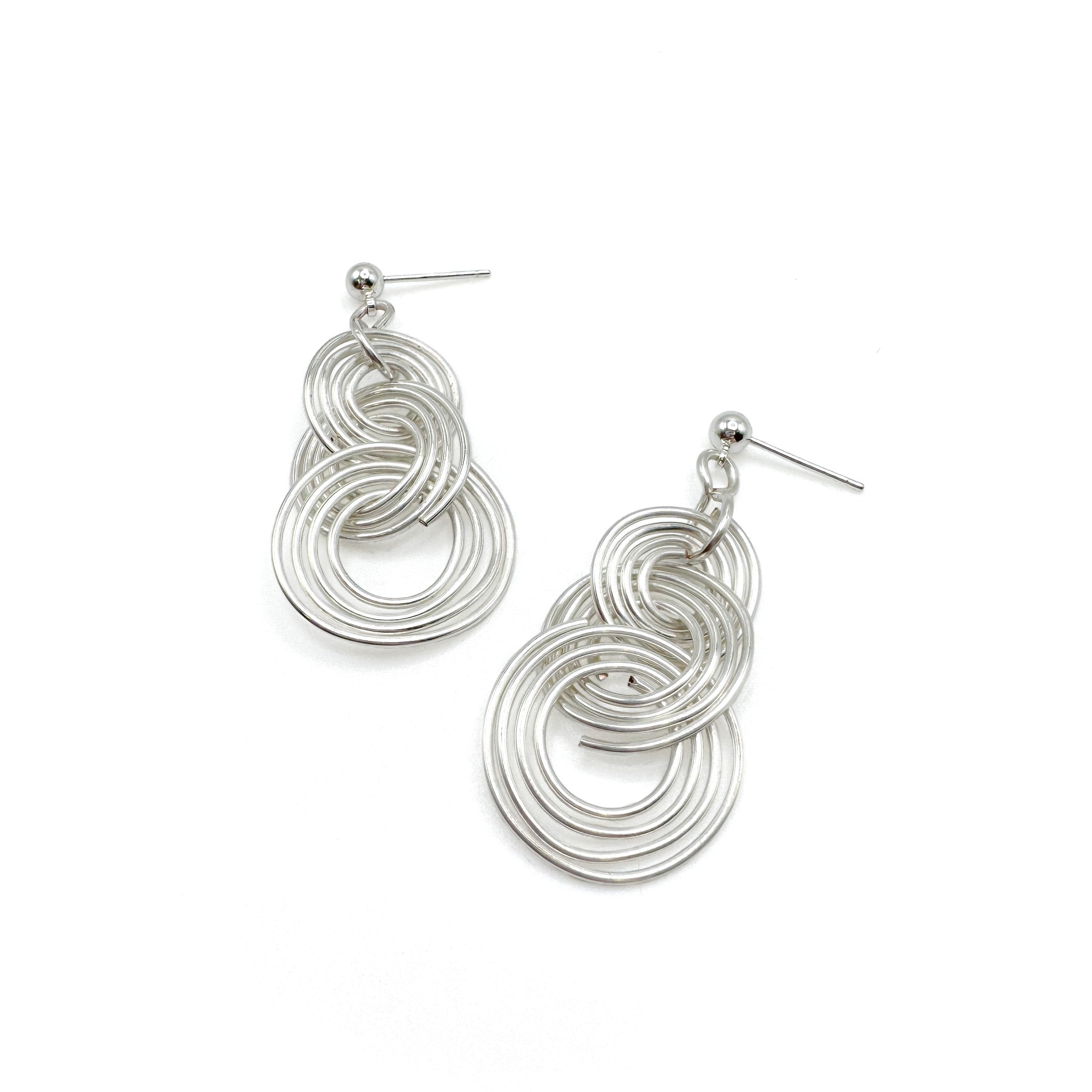 Ripple silver earrings - P's One-Stop Shop 