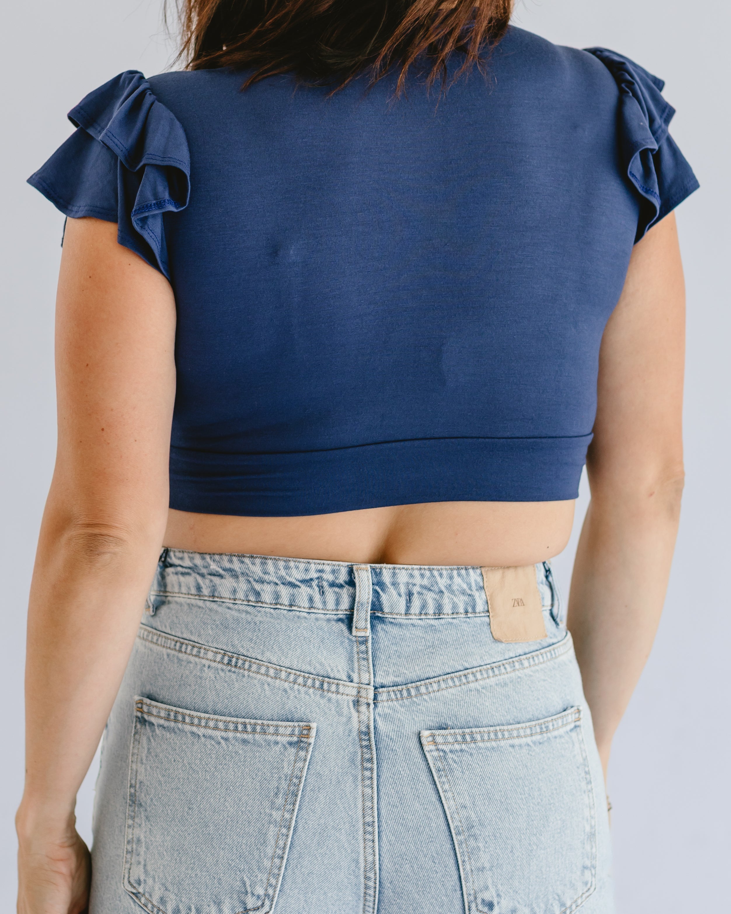 Ruffle Sleeve Halftee - P's One-Stop Shop 
