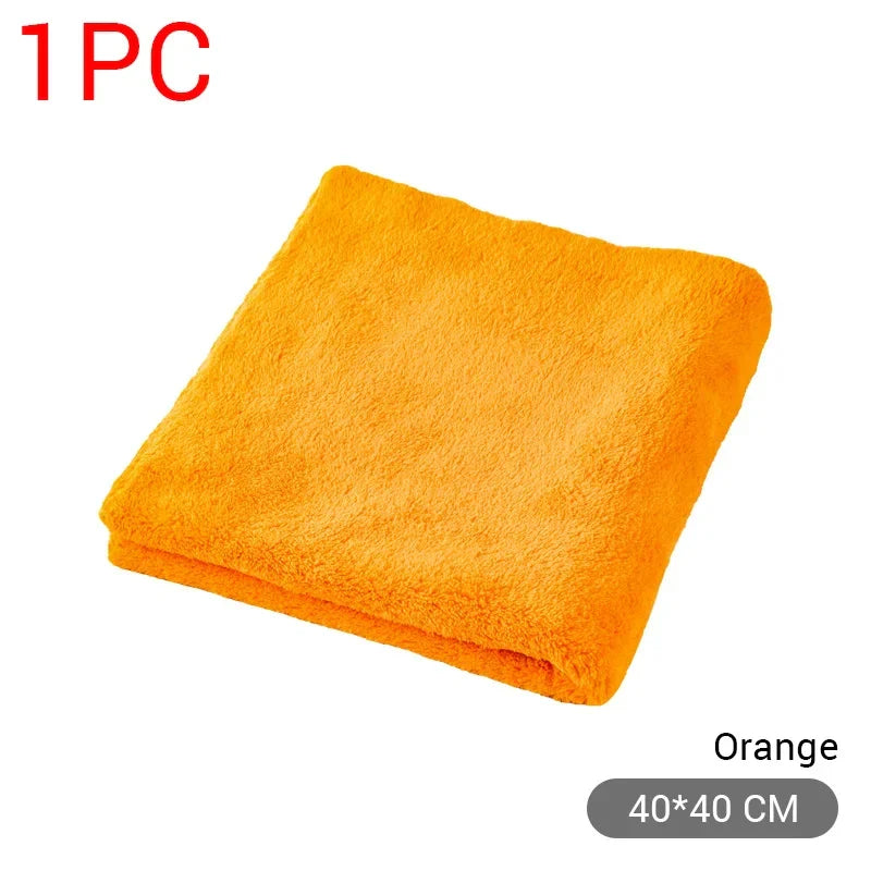 SEAMETAL Microfiber Car Towel Super Absorbency Car Cleaning Care Cloth Auto Towel One-Time Fast Drying for Car Wash Accessories - P's One-Stop Shop 