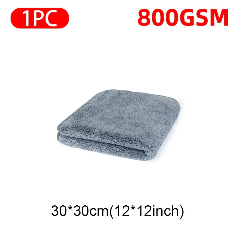 SEAMETAL Microfiber Car Towel Super Absorbency Car Cleaning Care Cloth Auto Towel One-Time Fast Drying for Car Wash Accessories - P's One-Stop Shop 