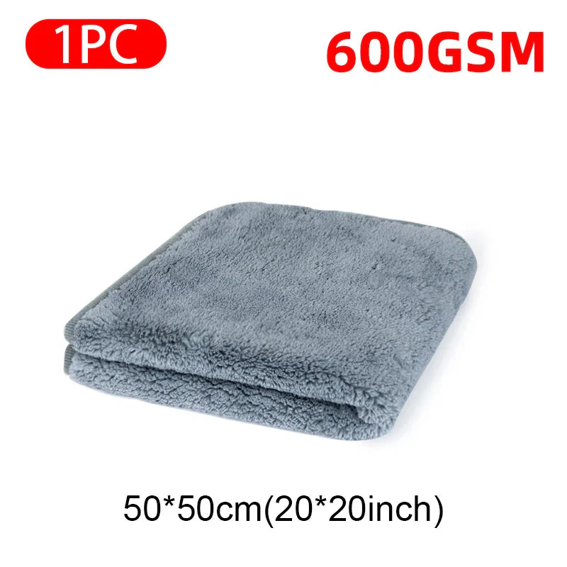 SEAMETAL Microfiber Car Towel Super Absorbency Car Cleaning Care Cloth Auto Towel One-Time Fast Drying for Car Wash Accessories - P's One-Stop Shop 