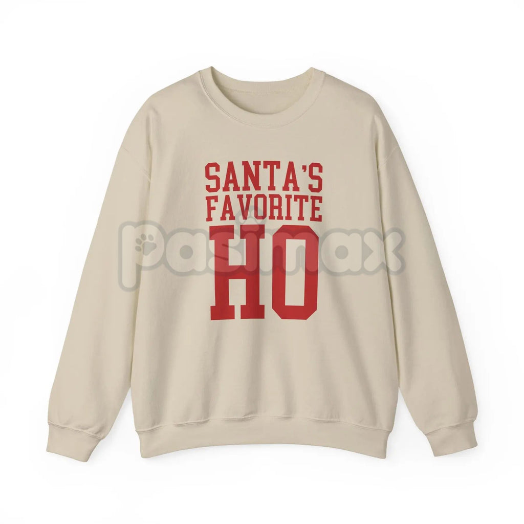 Santa’s Favorite Ho Cozy Christmas Crewneck | Funny Viral Holiday Sweatshirt for Women | Adult Humor Xmas Jumper - P's One-Stop Shop 