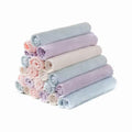Set of 5 Coral Fleece Turkish Kitchen Cleaning Cloths 10x10in Blue - P's One-Stop Shop 