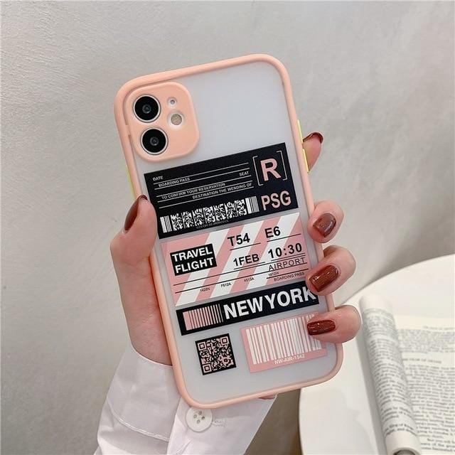 Shockproof Travel Label iPhone Case - P's One-Stop Shop 