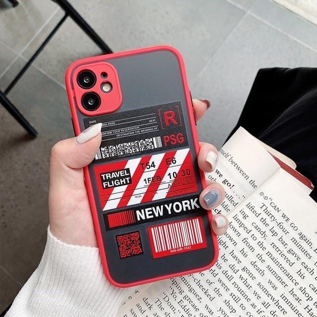 Shockproof Travel Label iPhone Case - P's One-Stop Shop 
