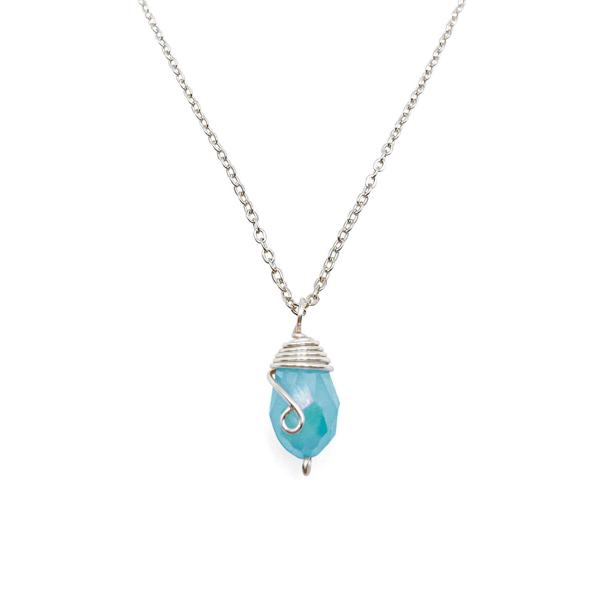 Silver Birthstone necklace - P's One-Stop Shop 