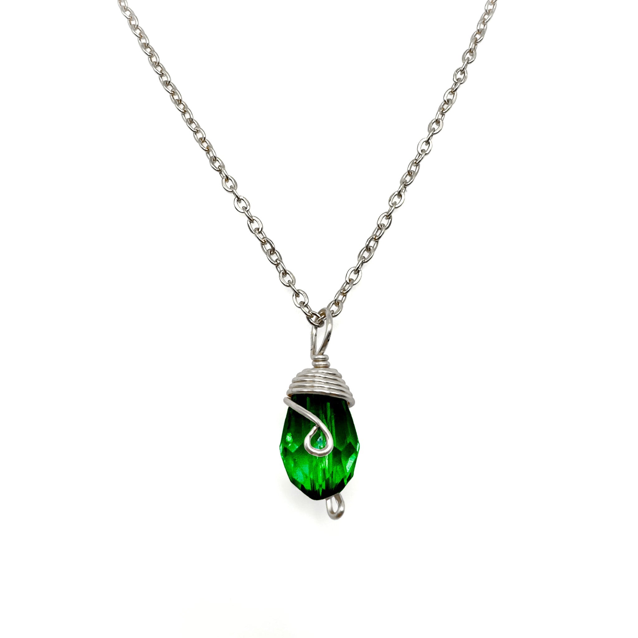Silver Birthstone necklace - P's One-Stop Shop 