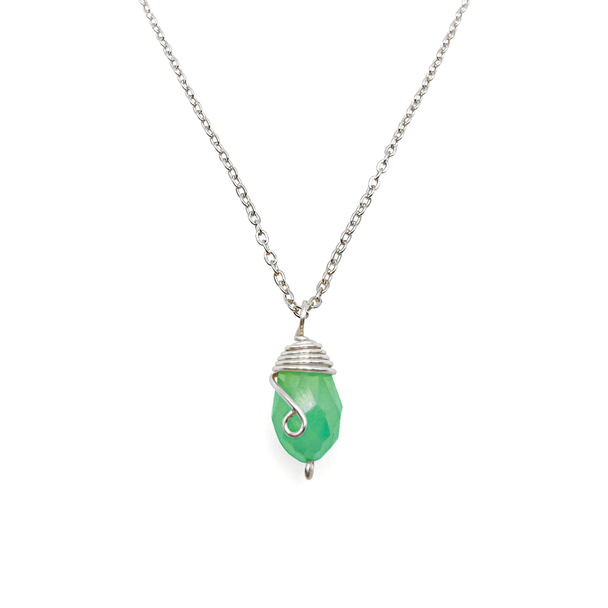 Silver Birthstone necklace - P's One-Stop Shop 