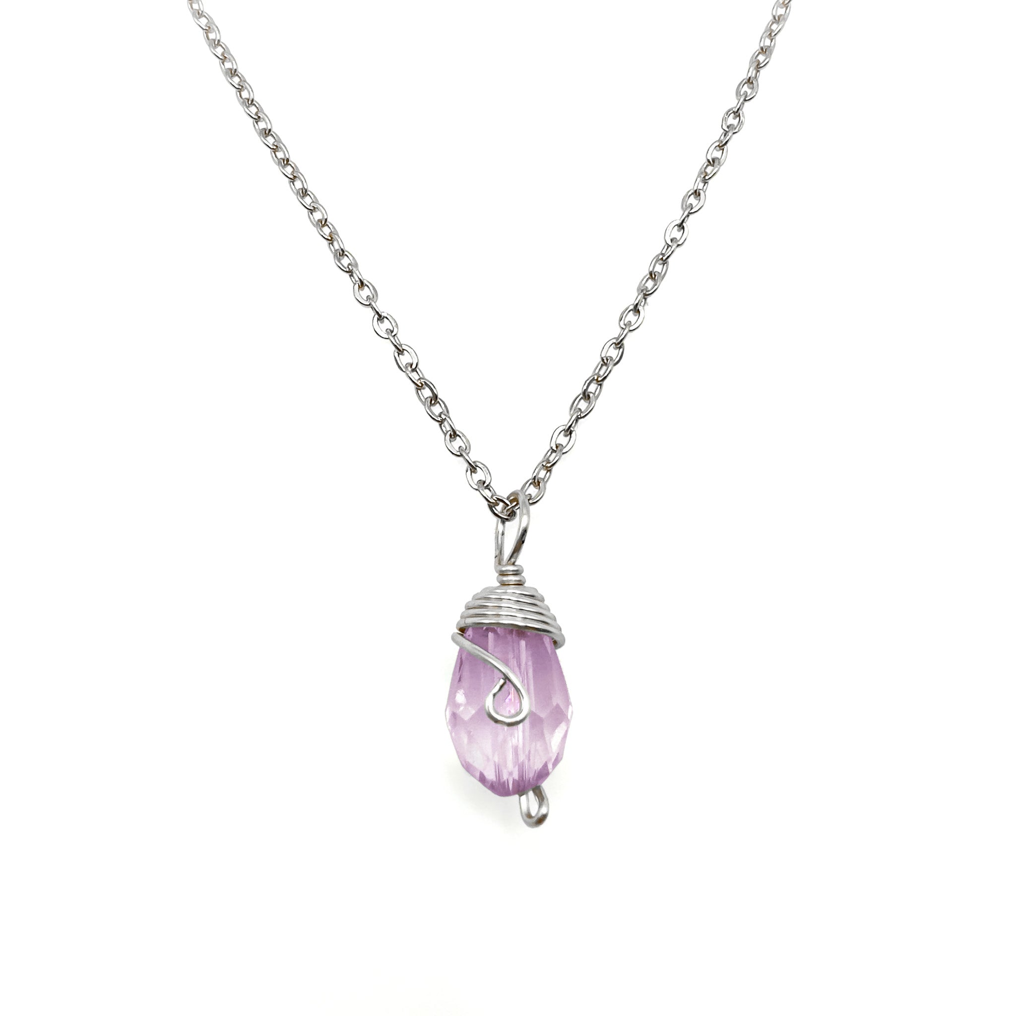 Silver Birthstone necklace - P's One-Stop Shop 