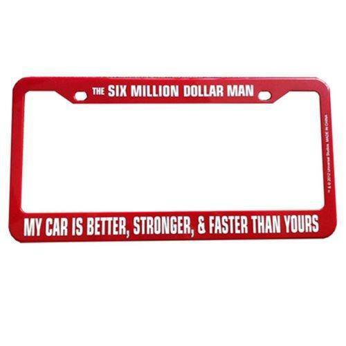 Six Million Dollar Man License Plate Frame - P's One-Stop Shop 