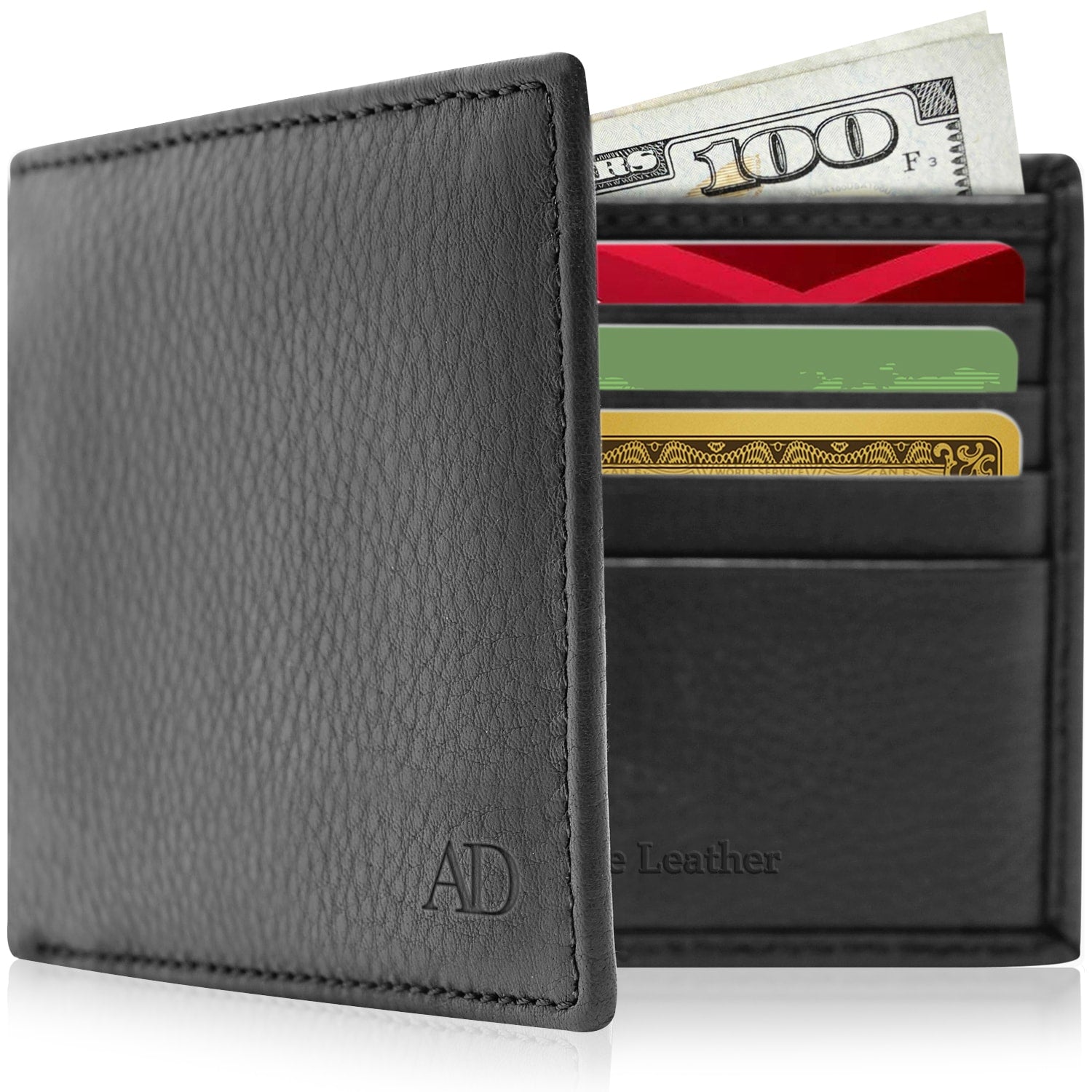Slim Bifold Wallet With ID Window - P's One-Stop Shop 