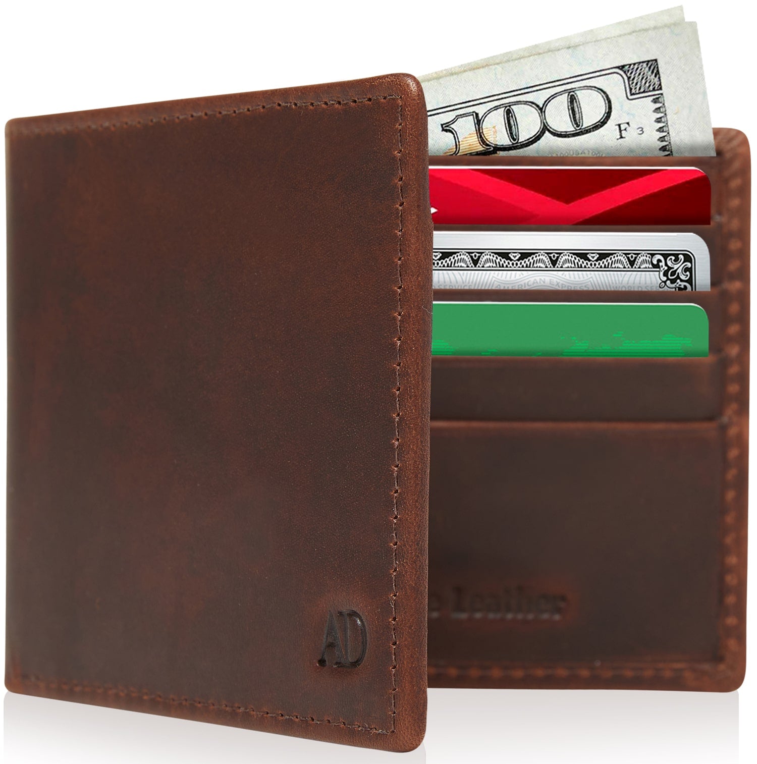 Slim Bifold Wallet With ID Window - P's One-Stop Shop 