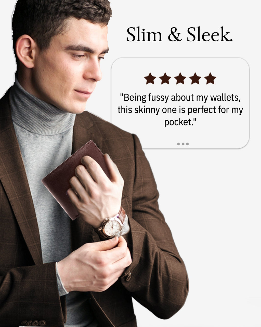 Slim Bifold Wallet With ID Window - P's One-Stop Shop 