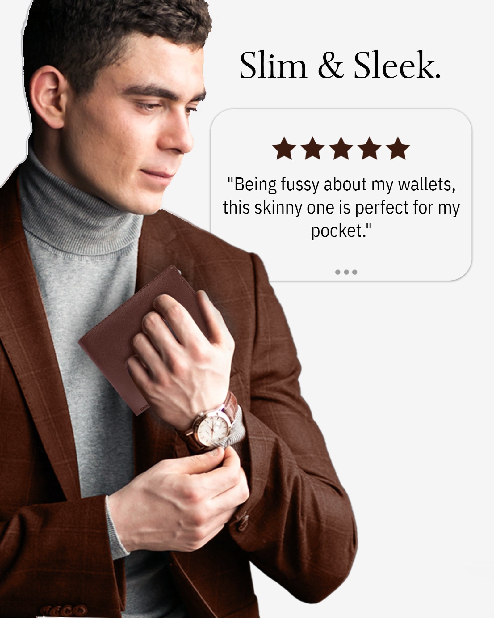 Slim Bifold Wallet With ID Window - P's One-Stop Shop 