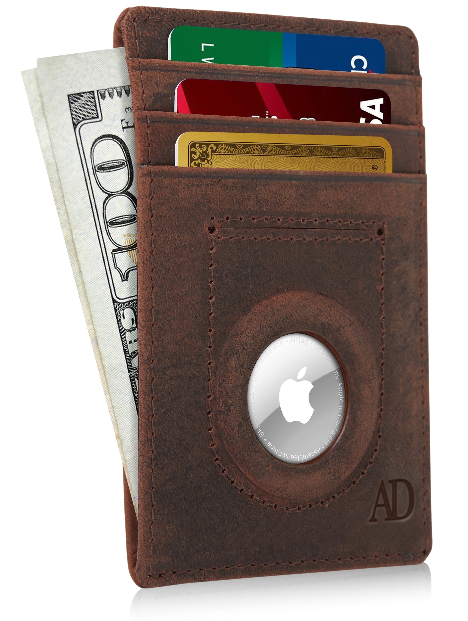 Slim Card Holder With Air Tag Holder - P's One-Stop Shop 