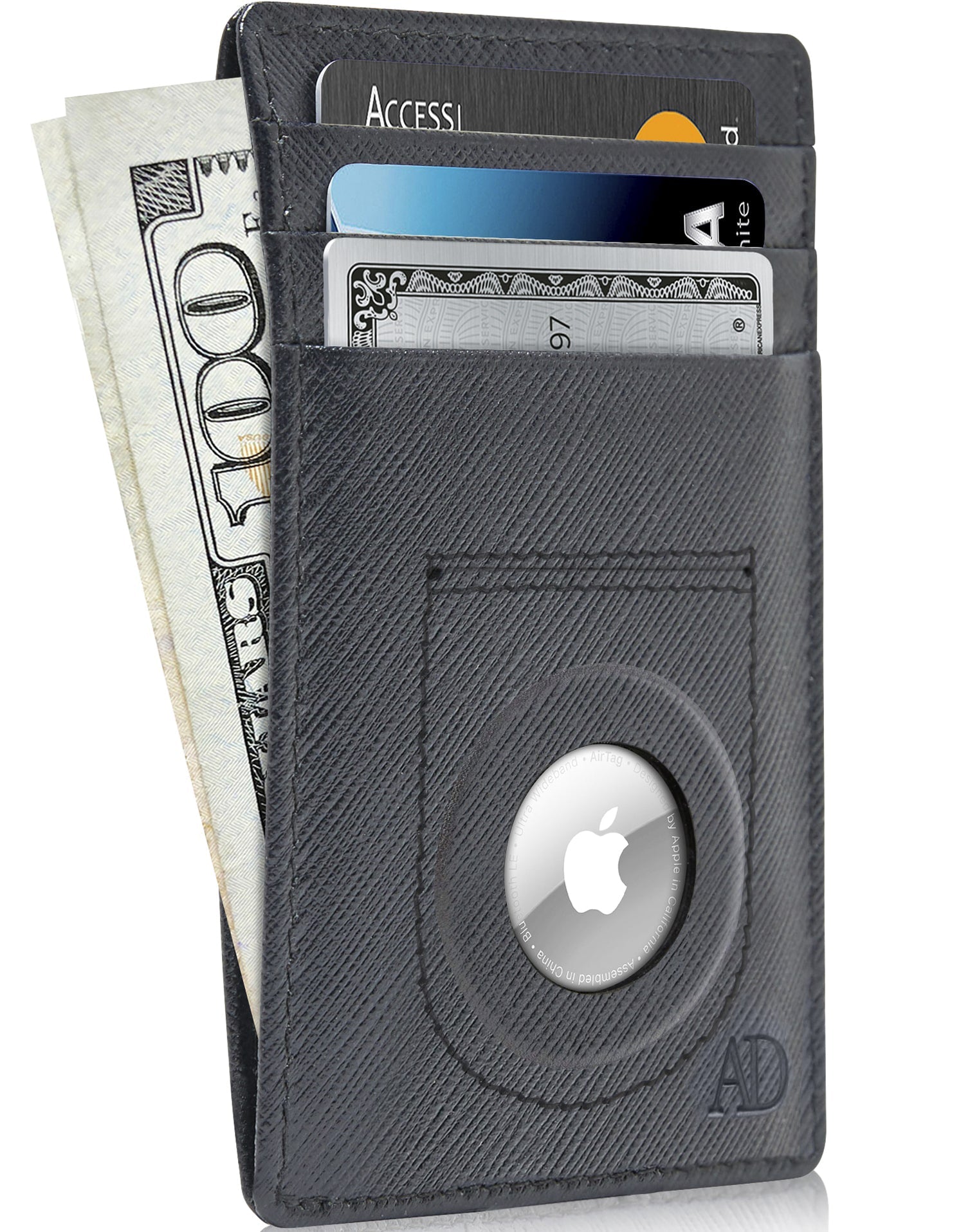 Slim Card Holder With Air Tag Holder - P's One-Stop Shop 
