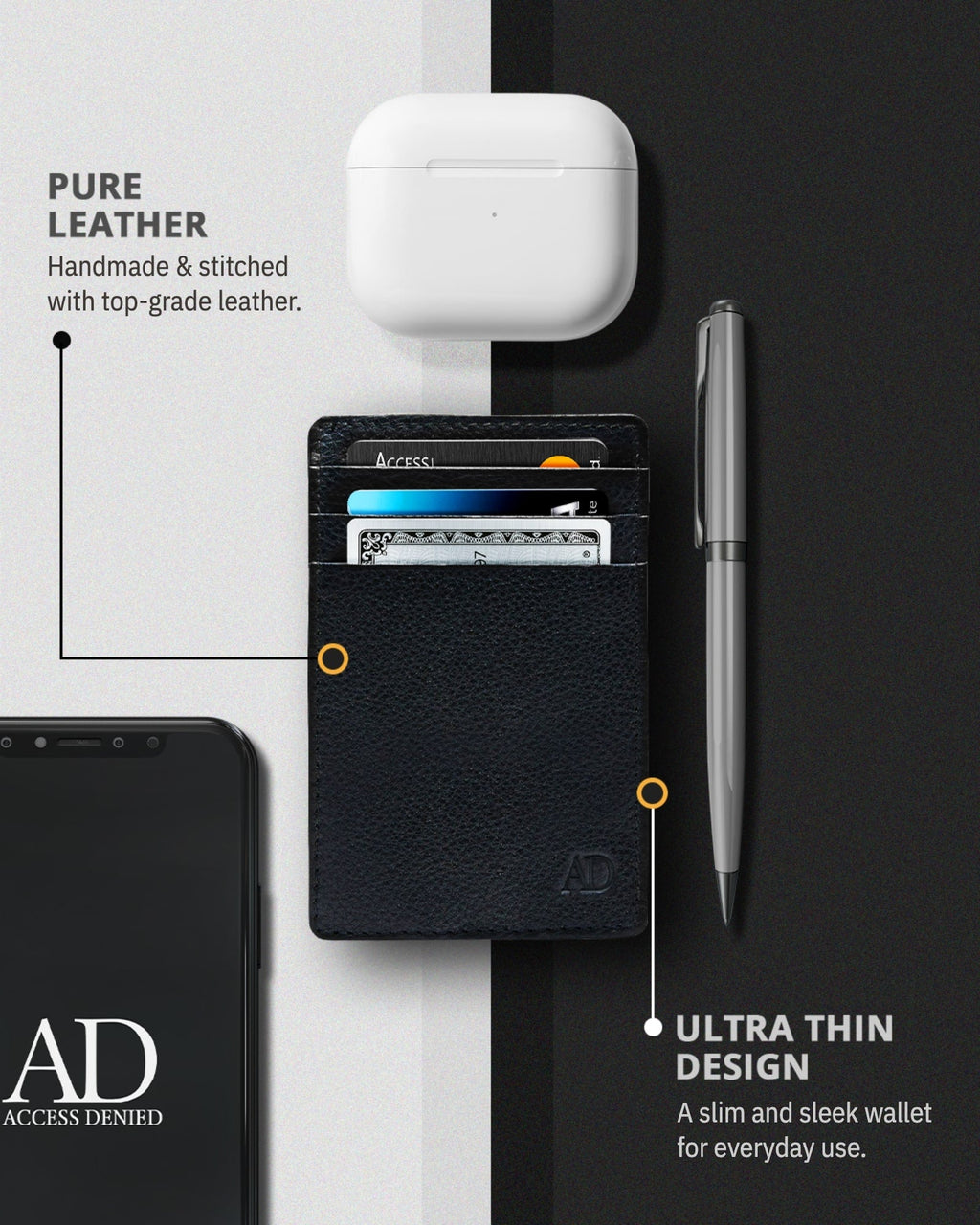 Slim Minimalist Card Holder - P's One-Stop Shop 