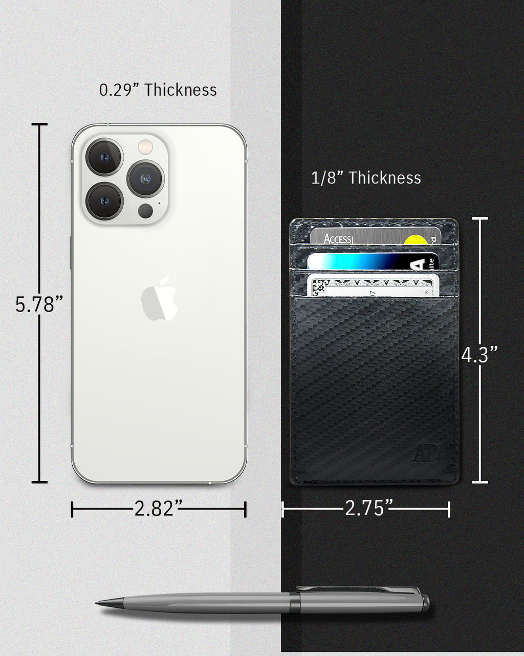 Slim Minimalist Card Holder - P's One-Stop Shop 