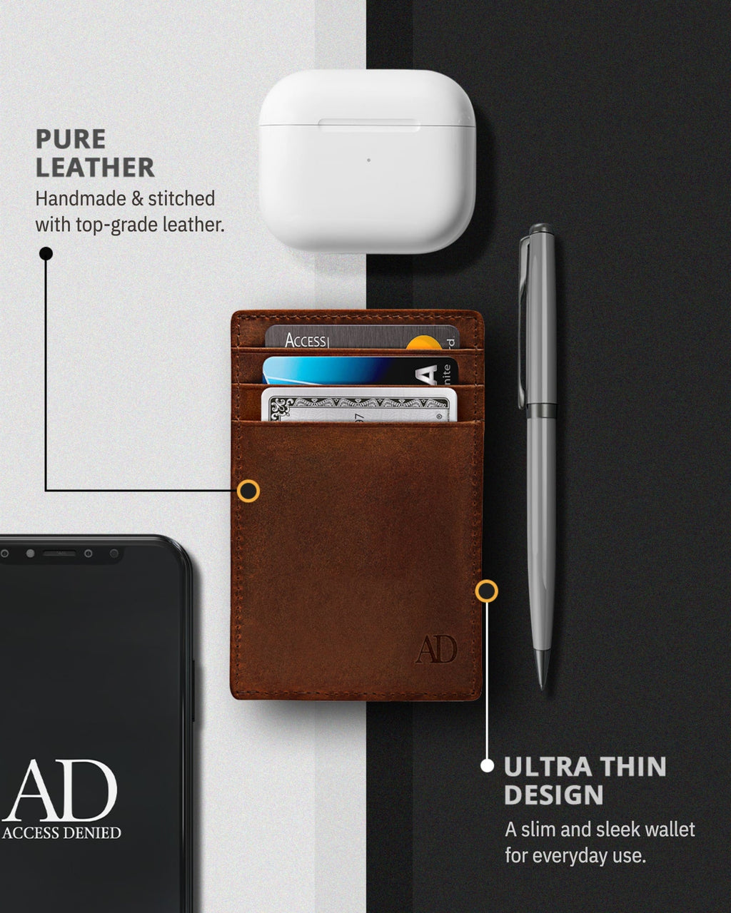 Slim Minimalist Card Holder - P's One-Stop Shop 