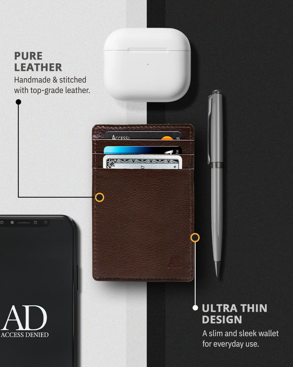 Slim Minimalist Card Holder - P's One-Stop Shop 