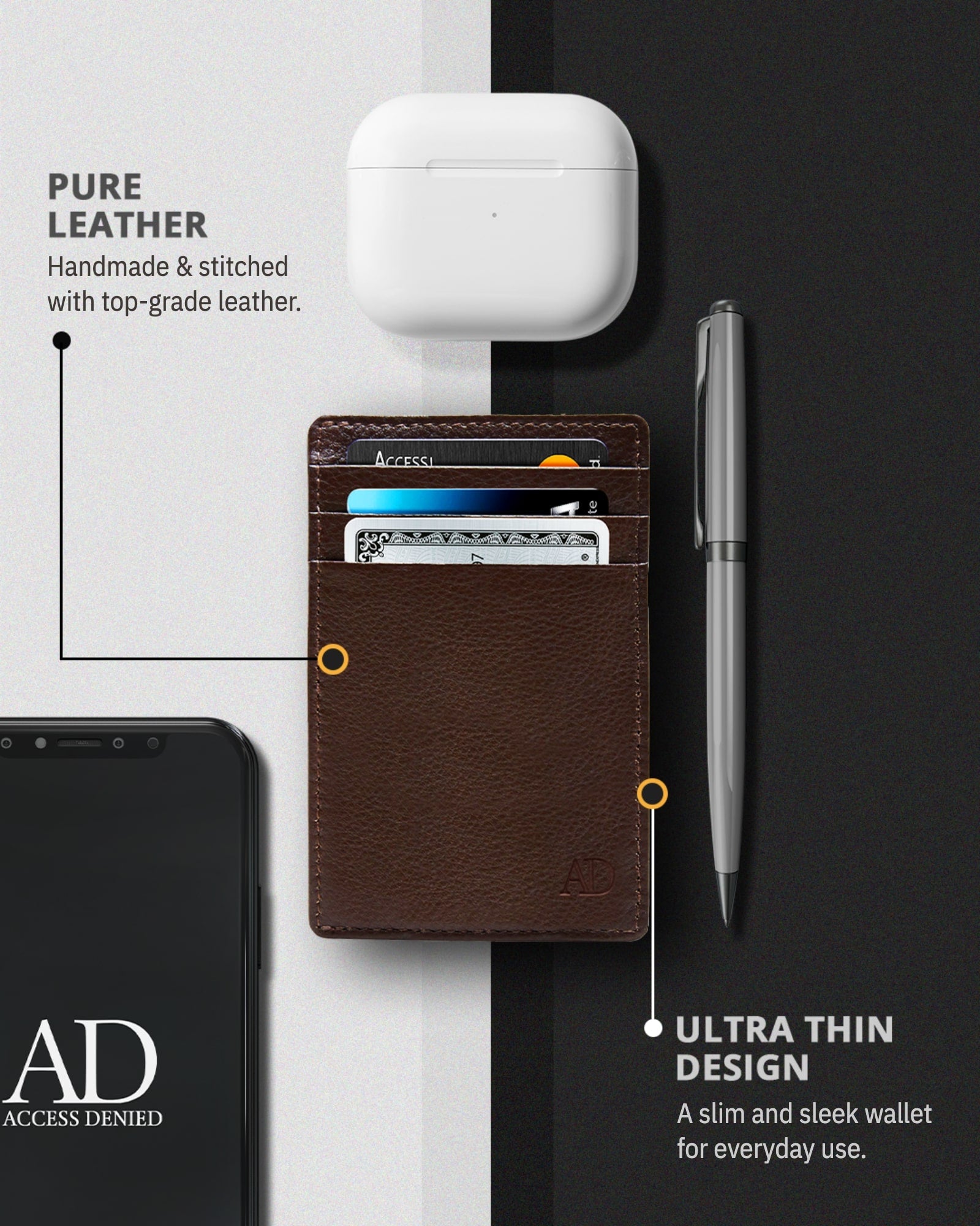 Slim Minimalist Card Holder - P's One-Stop Shop 