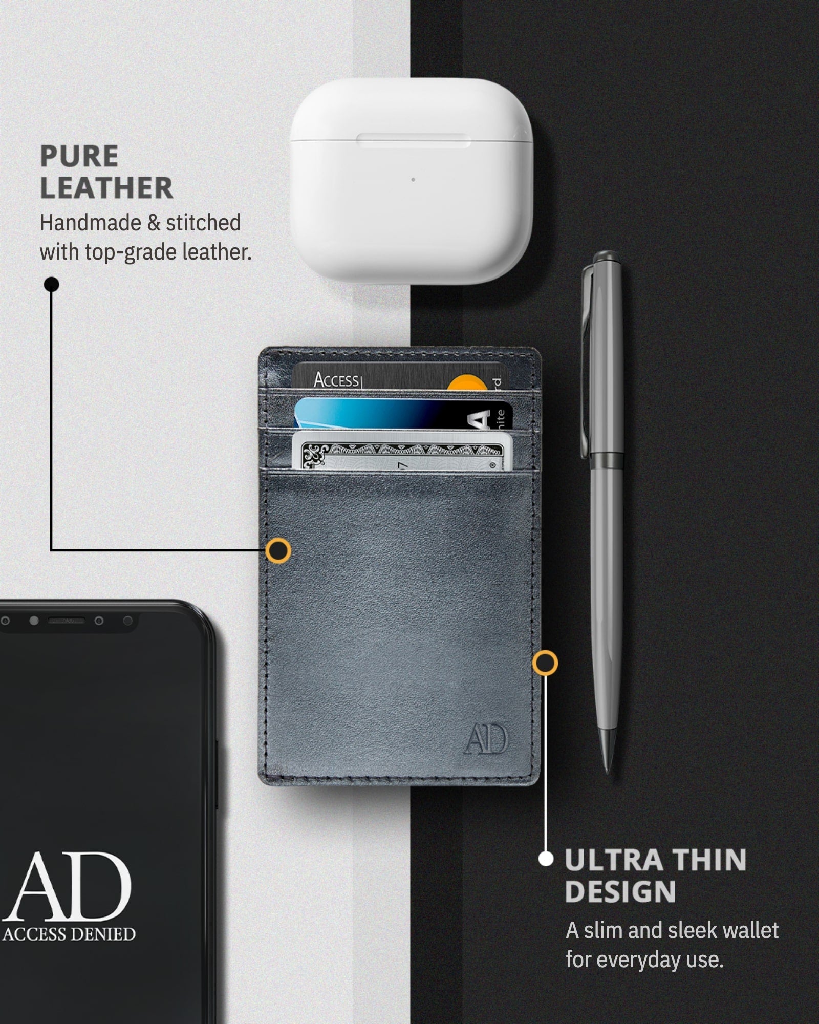 Slim Minimalist Card Holder - P's One-Stop Shop 