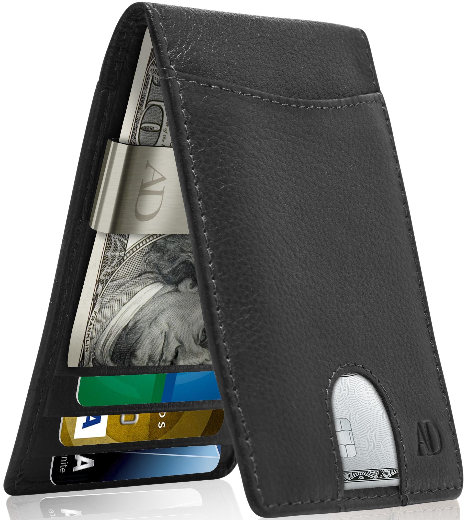 Slim Money Clip Bifold Wallet - P's One-Stop Shop 