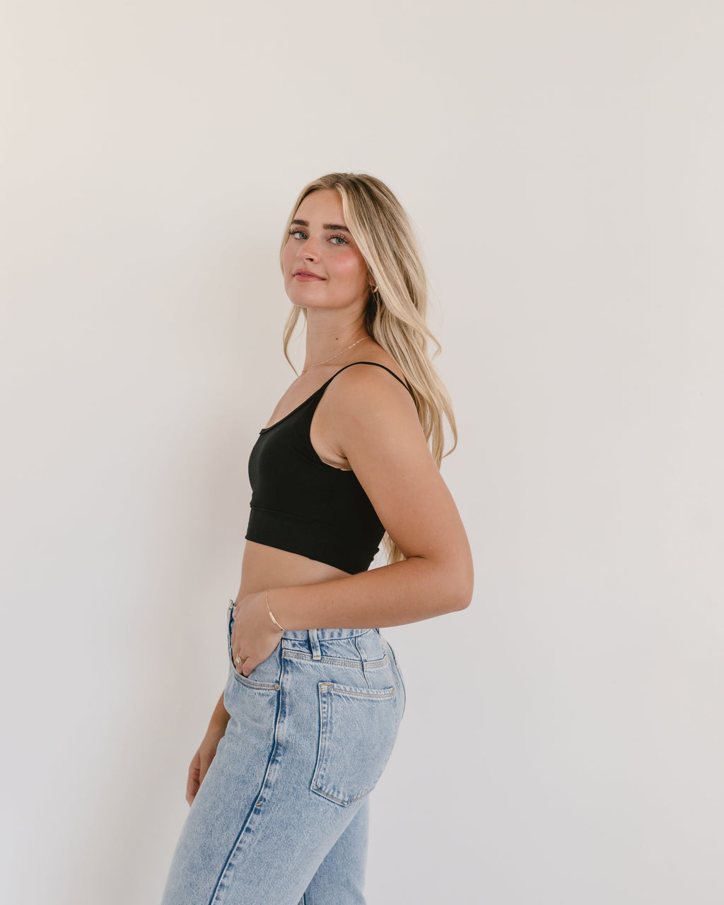Spaghetti Strap Cami Halftee - P's One-Stop Shop 