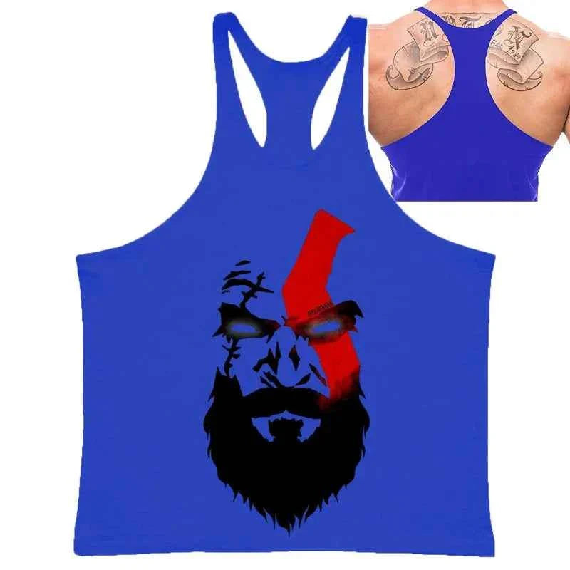 Spartan Print Men's Gym Tank Tops - P's One-Stop Shop 