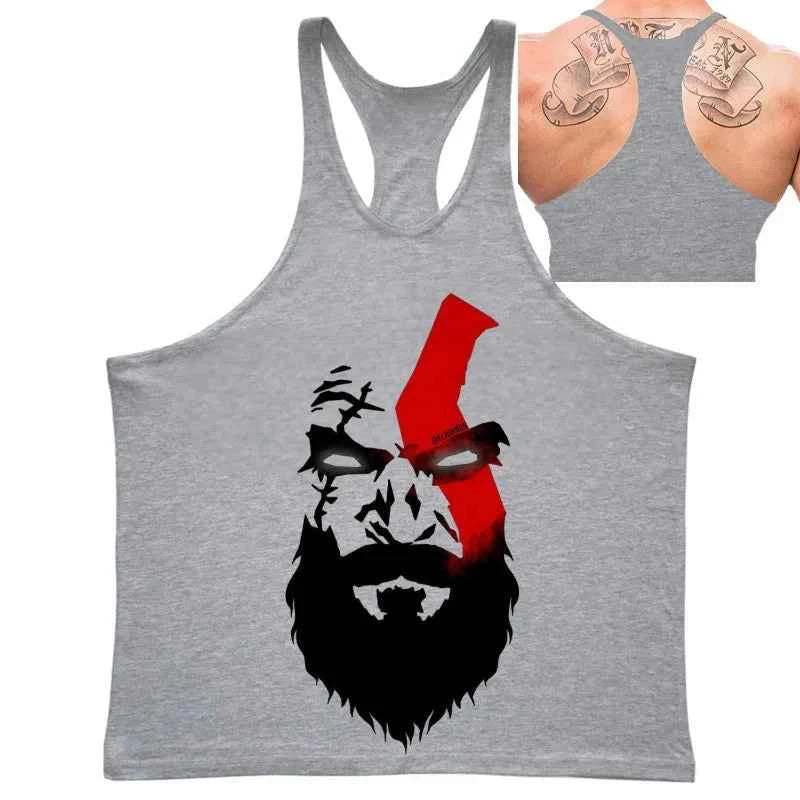 Spartan Print Men's Gym Tank Tops - P's One-Stop Shop 
