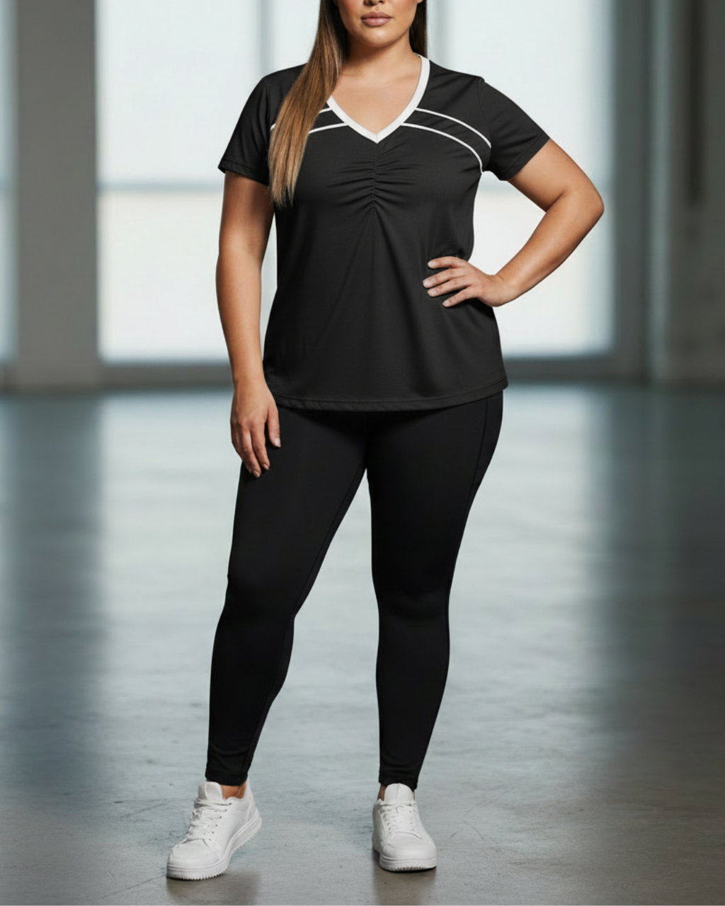 Sport Tee with Contrast Piping - P's One-Stop Shop 