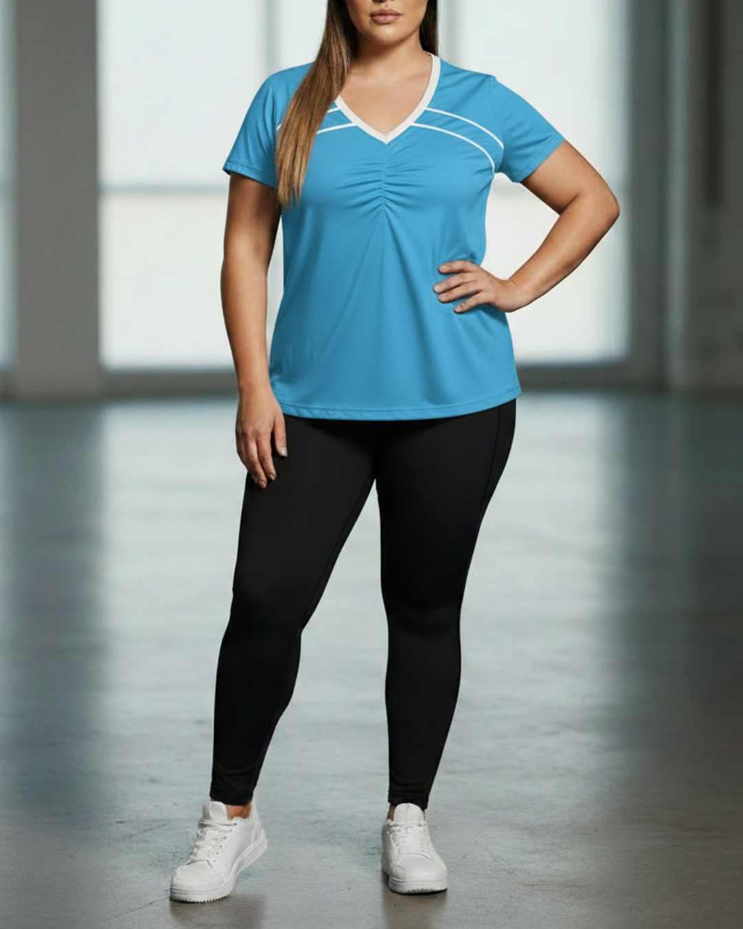 Sport Tee with Contrast Piping - P's One-Stop Shop 