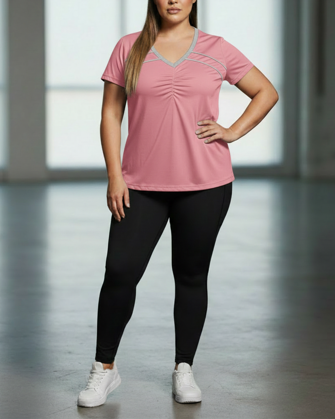 Sport Tee with Contrast Piping - P's One-Stop Shop 
