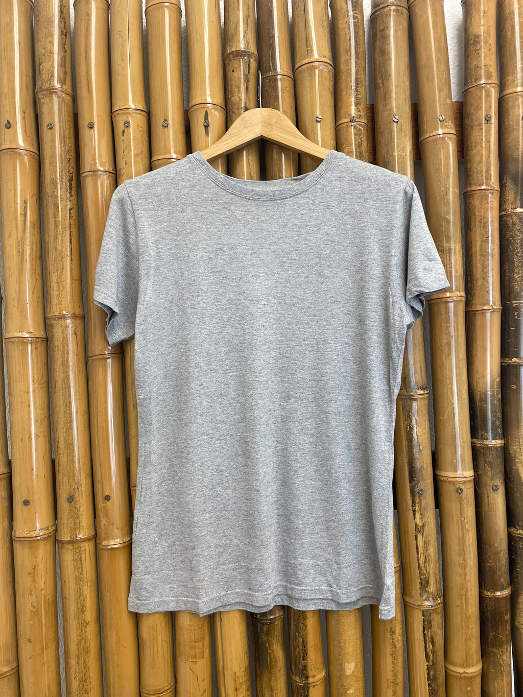 Spun Bamboo Women's Bamboo/Cotton Short Sleeve Crew Neck T-Shirt - Heather Grey - P's One-Stop Shop 