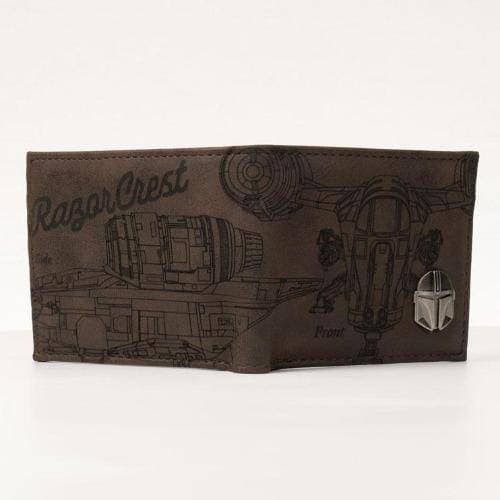 Star Wars: Mandalorian Etched PU Bifold Wallet - Entertainment Earth Exclusive - P's One-Stop Shop 