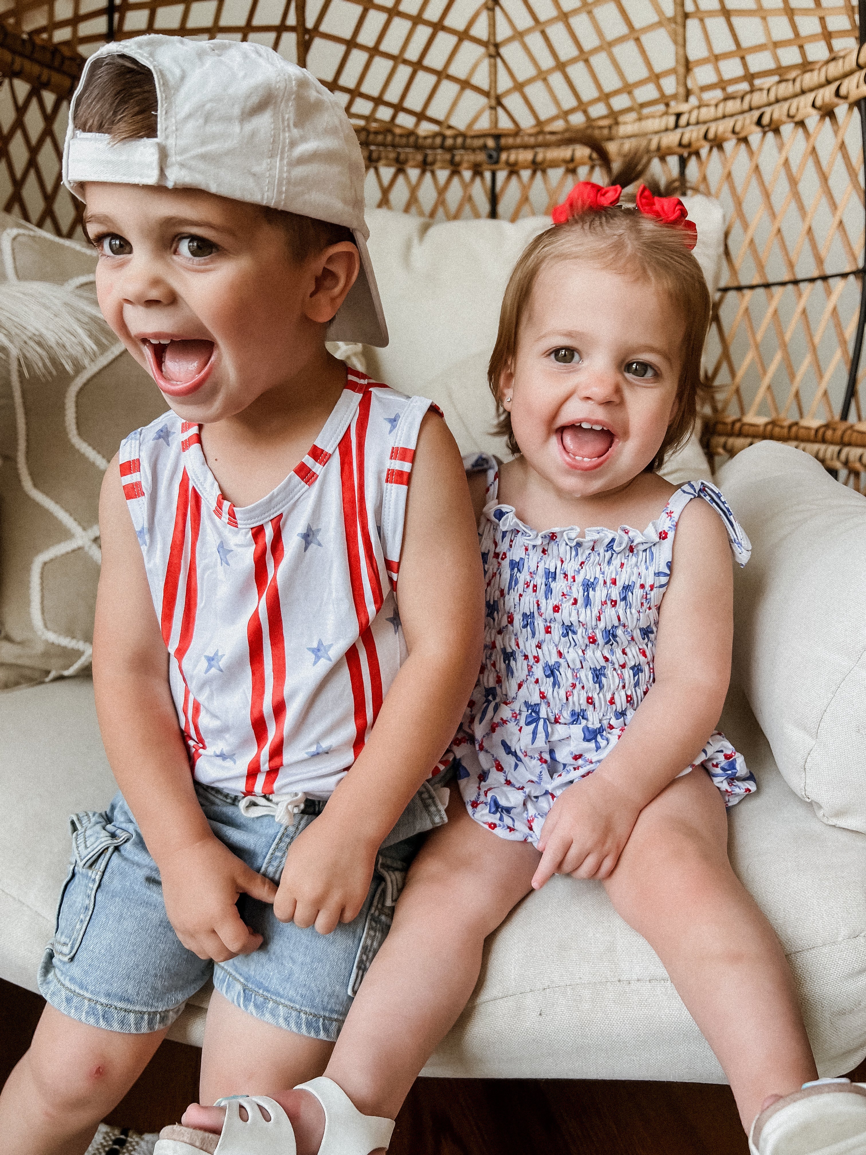Stars & Stripes Bamboo Tank - P's One-Stop Shop 
