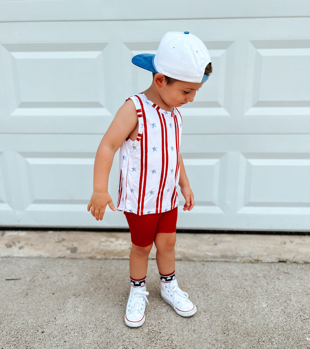 Stars and Stripes 4th of July Socks - Infant, Toddler, Youth & Adult Sizes - P's One-Stop Shop 