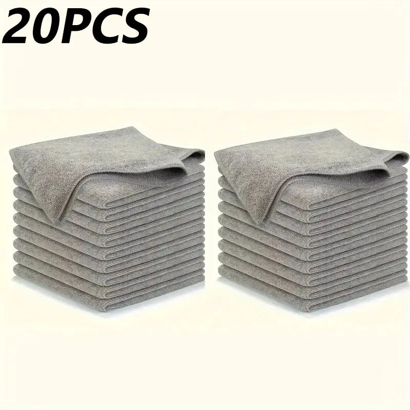 Thicken Microfiber Cleaning Cloths Lint Free Microfiber Cleaning Towel Cloths Reusable Cleaning Towels Absorbent for Car Window - P's One-Stop Shop 