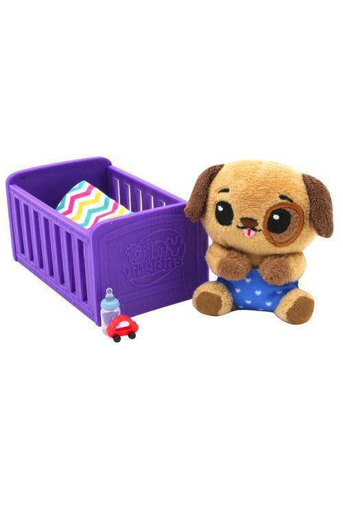 Tiny Tukkins Blind Pack - 6 piece set with Crib, Accessories and a mystery Plush - P's One-Stop Shop 