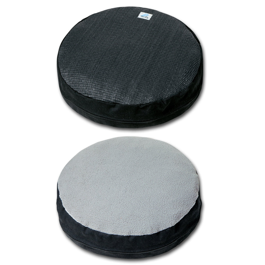 Touchcat 'Claw-ver Nest' Rounded Scratching Cat Bed w/ Teaser Toy - P's One-Stop Shop 