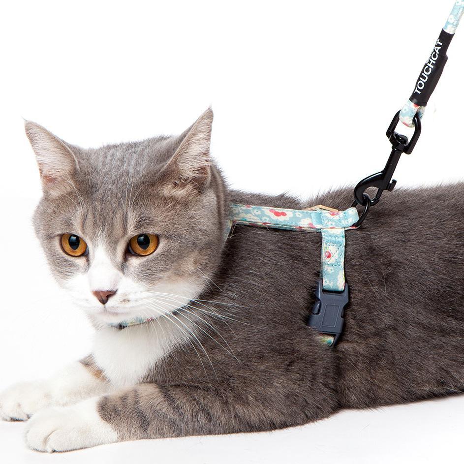 Touchcat 'Radi-Claw' Durable Cable Cat Harness and Leash Combo - P's One-Stop Shop 