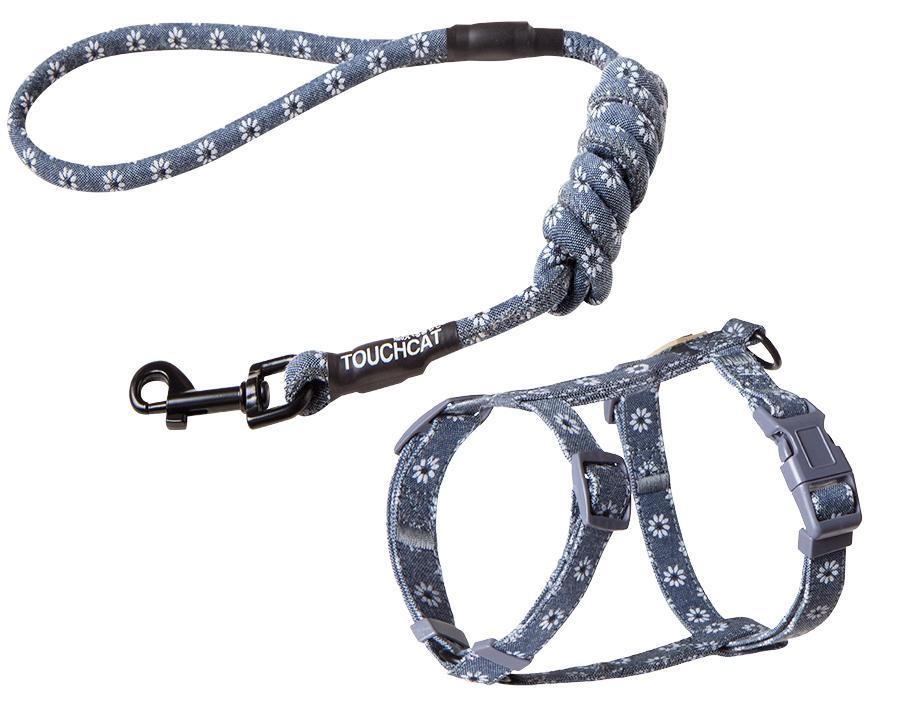 Touchcat 'Radi-Claw' Durable Cable Cat Harness and Leash Combo - P's One-Stop Shop 