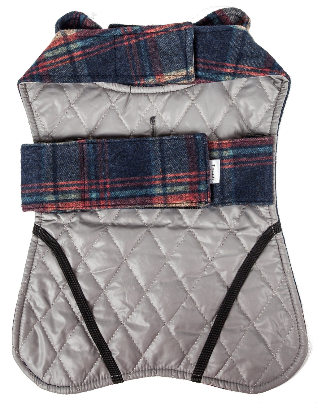 Touchdog ® 2-In-1 Tartan Plaid Dog Jacket and Matching Reversible Dog Mat - P's One-Stop Shop 