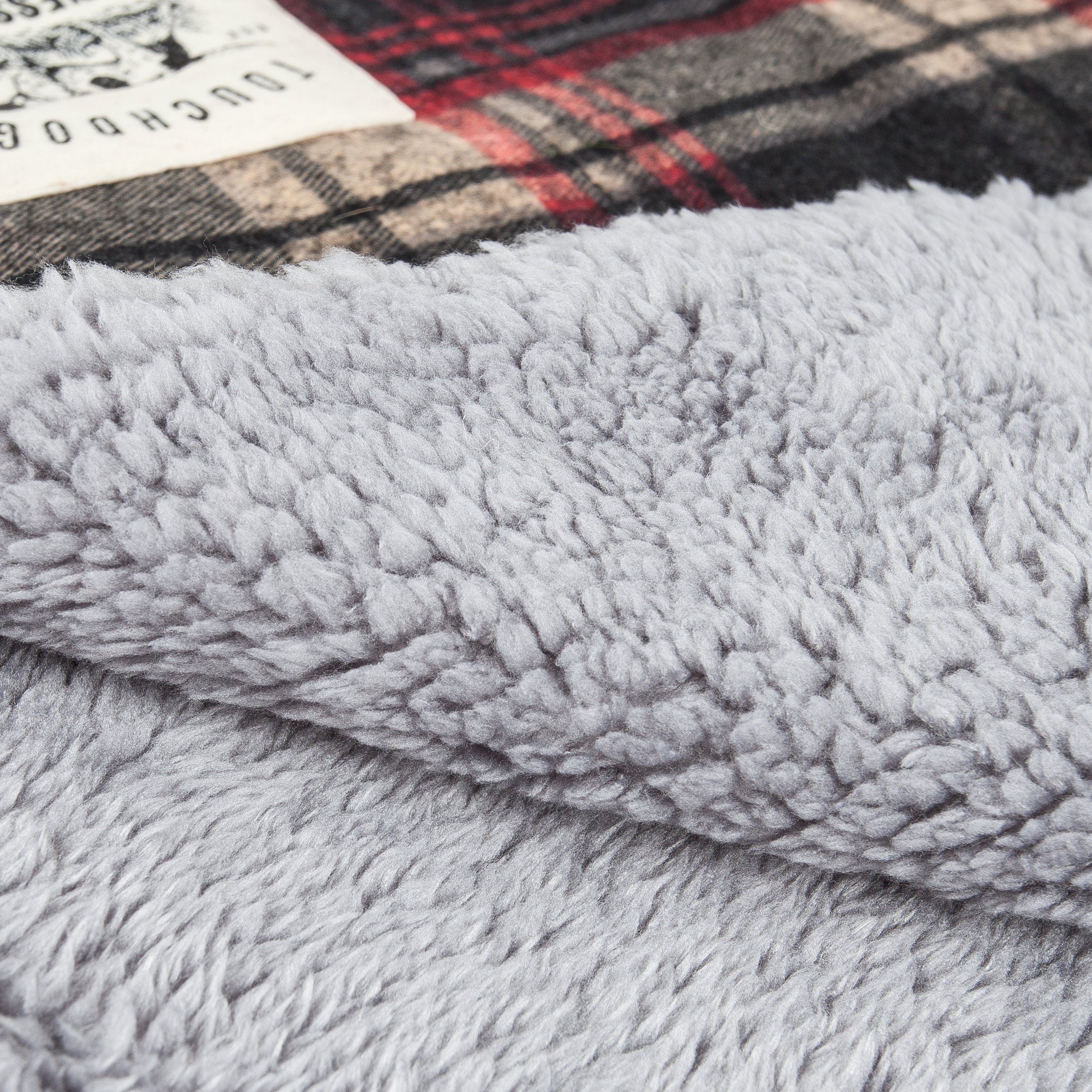 Touchdog ® 2-In-1 Tartan Plaid Dog Jacket and Matching Reversible Dog Mat - P's One-Stop Shop 