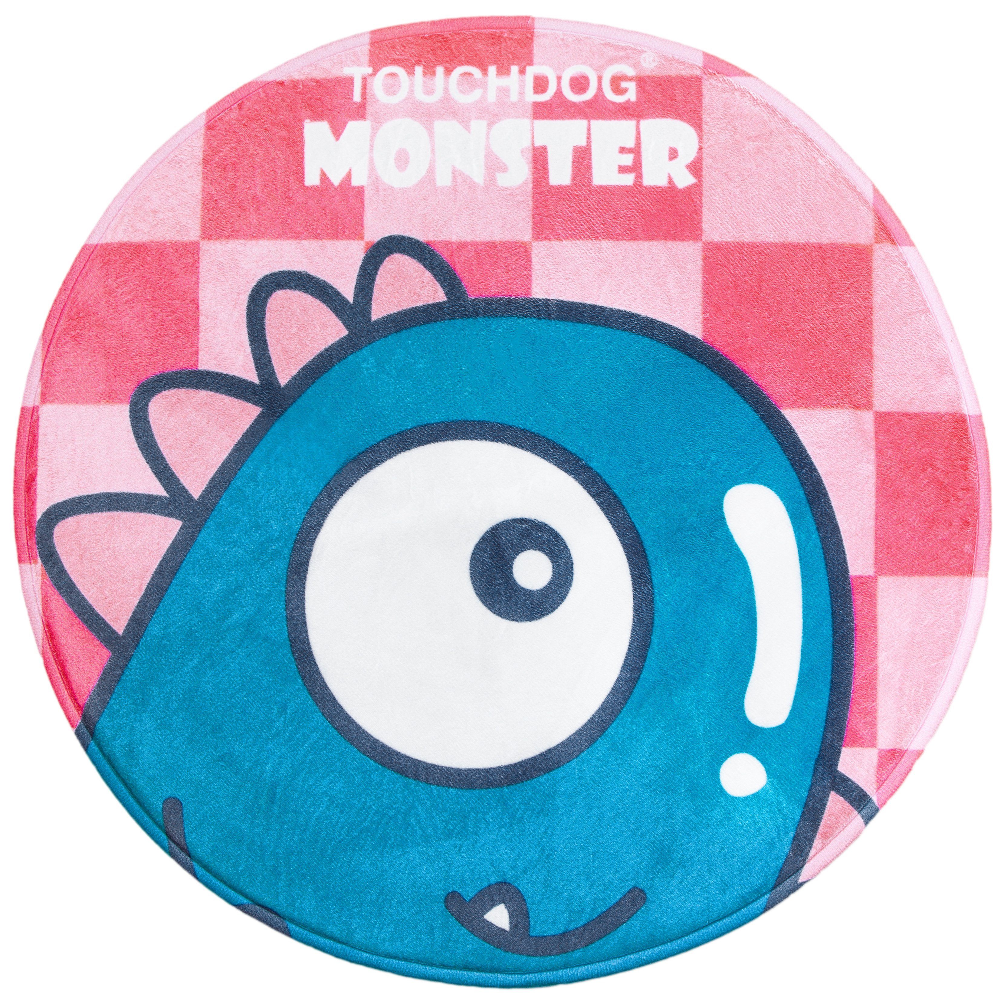 Touchdog Cartoon Shoe-faced Monster Rounded Cat and Dog Mat - P's One-Stop Shop 