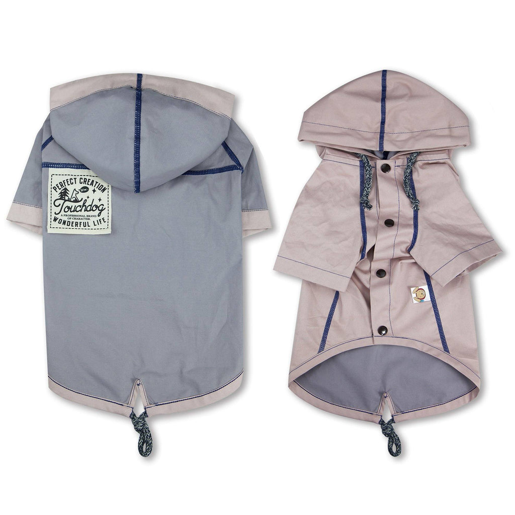 Touchdog 'Cloudburst' Reversible Fashion Waterproof Dog Raincoat - P's One-Stop Shop 